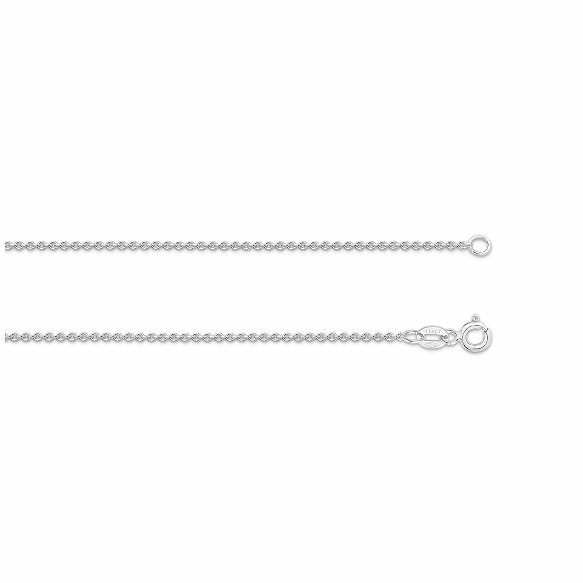 18KT White Gold Cable Chain