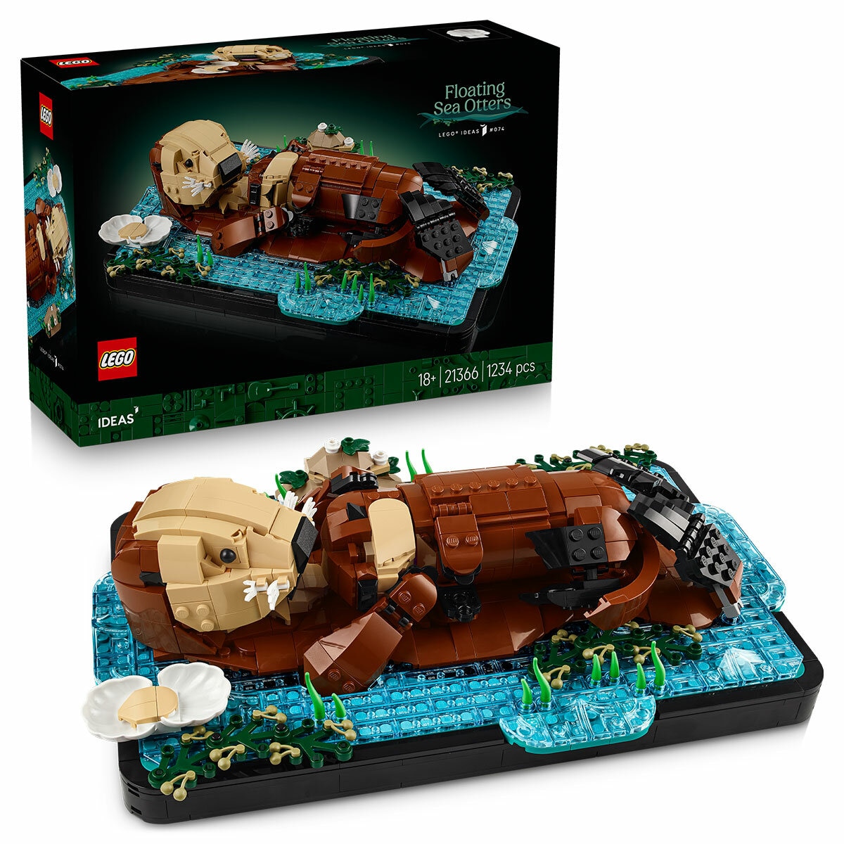 LEGO Ideas Floating Sea Otters Building Set 21366