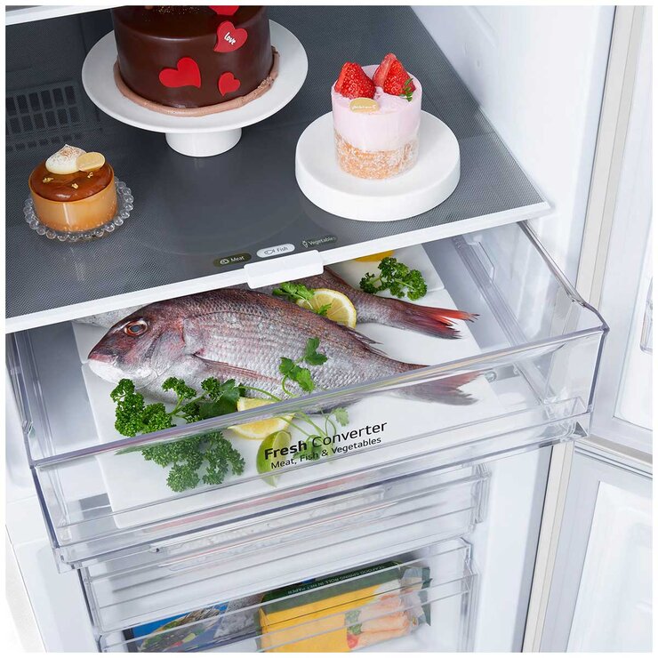 LG 355L Bottom Mount Fridge GB-B300MWH
