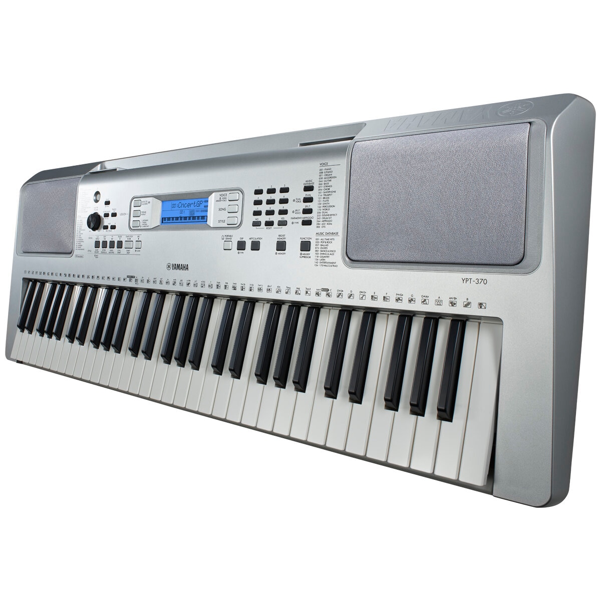 Yamaha YPT370 61-key Portable Keyboard with Stand YPT370-C