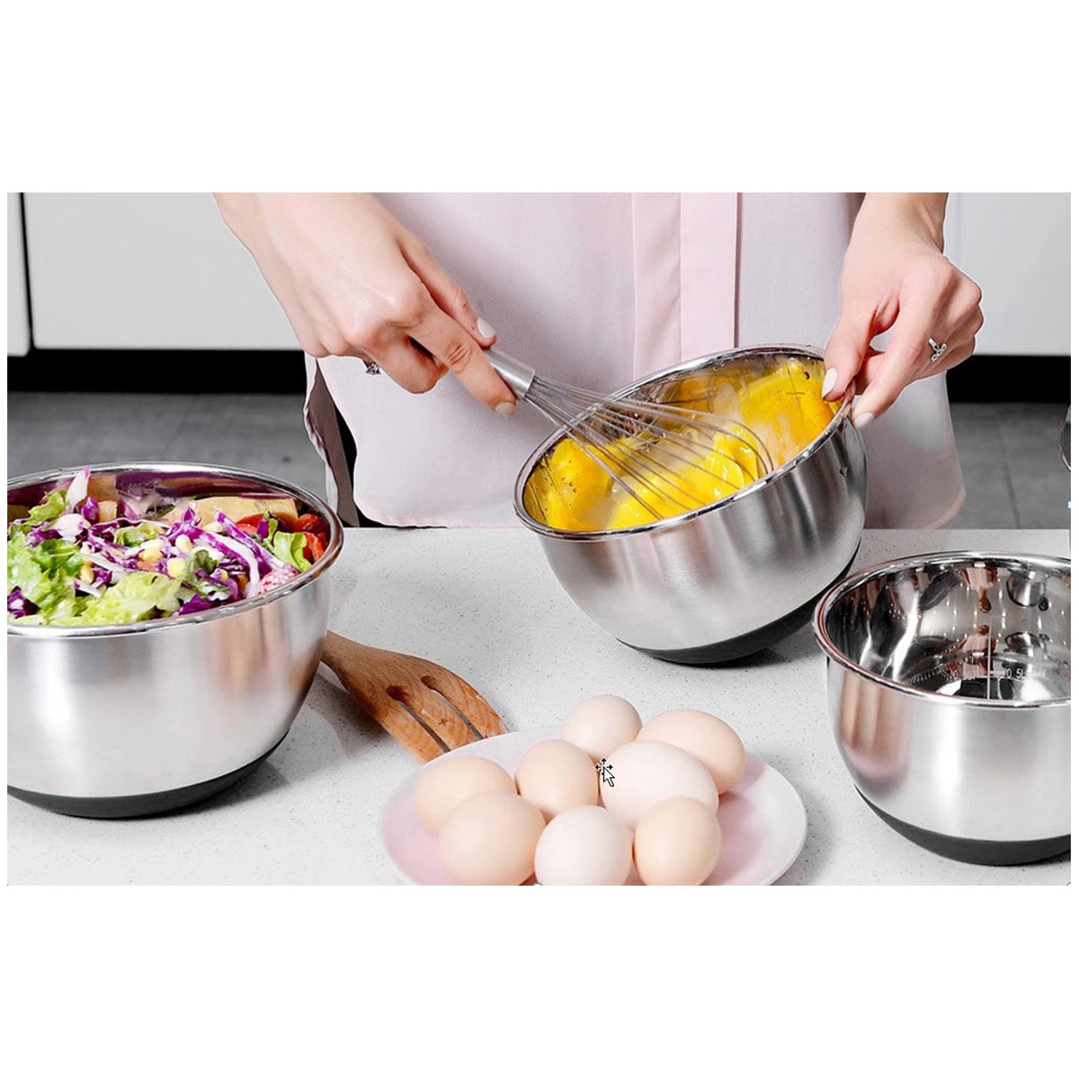 MIU Stainless Steel Mixing Bowl 3pack