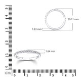 18KT White Gold 1.68ctw Diamond Bridal Set With 1.00ctw Centre