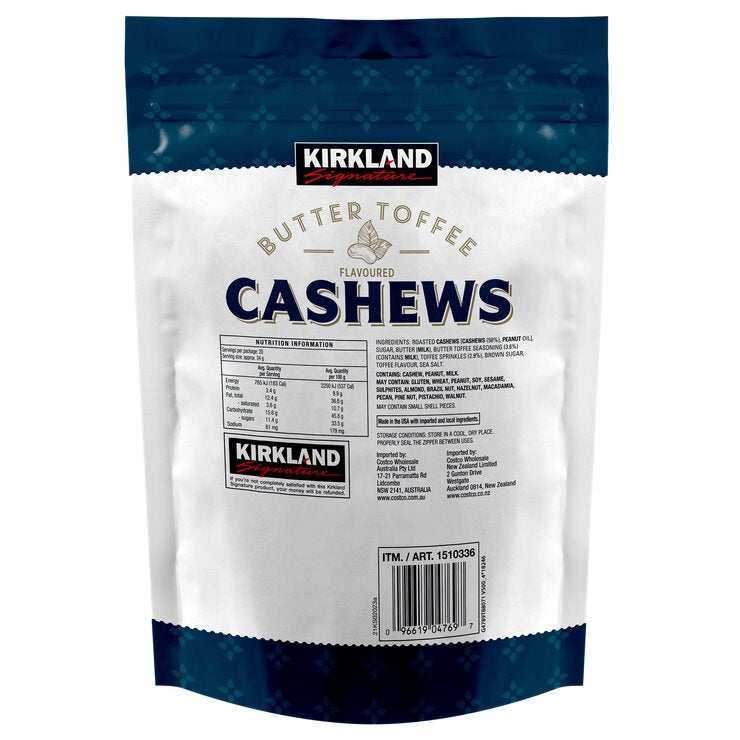 Kirkland Signature Butter Toffee Cashews 680g Kirkland Signature Butter Toffee Cashews 680g