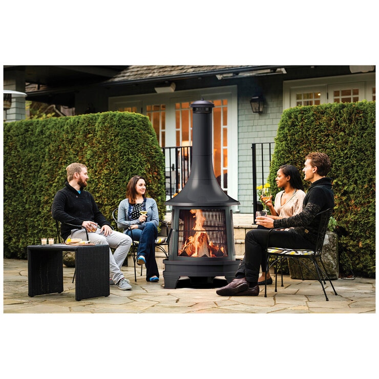 Hello Outdoors Chiminea with Cooking Grill