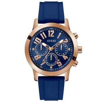 GUESS Parker Navy Blue Silicone Strap Men's Watch GW0708G3