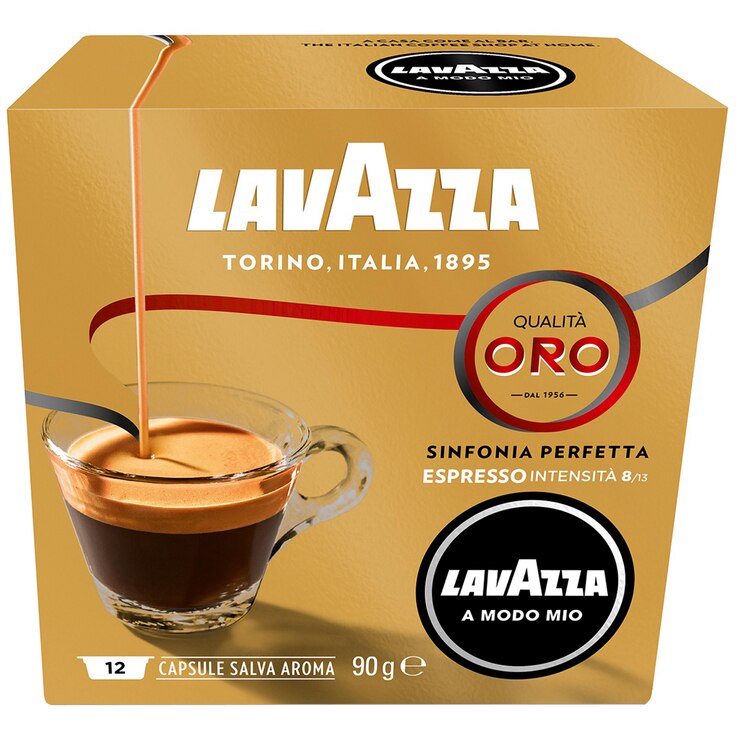 Lavazza A Modo Mio Qualita Oro Coffee Capsules 96pk + Free Lavazza