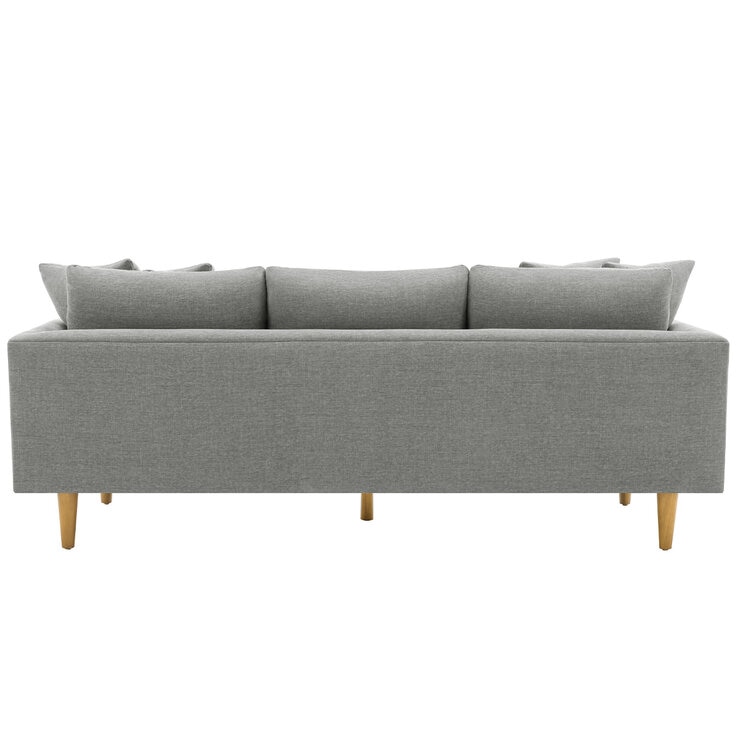 Crown Fabric Sofa Light Grey Crown Fabric Sofa Light Grey