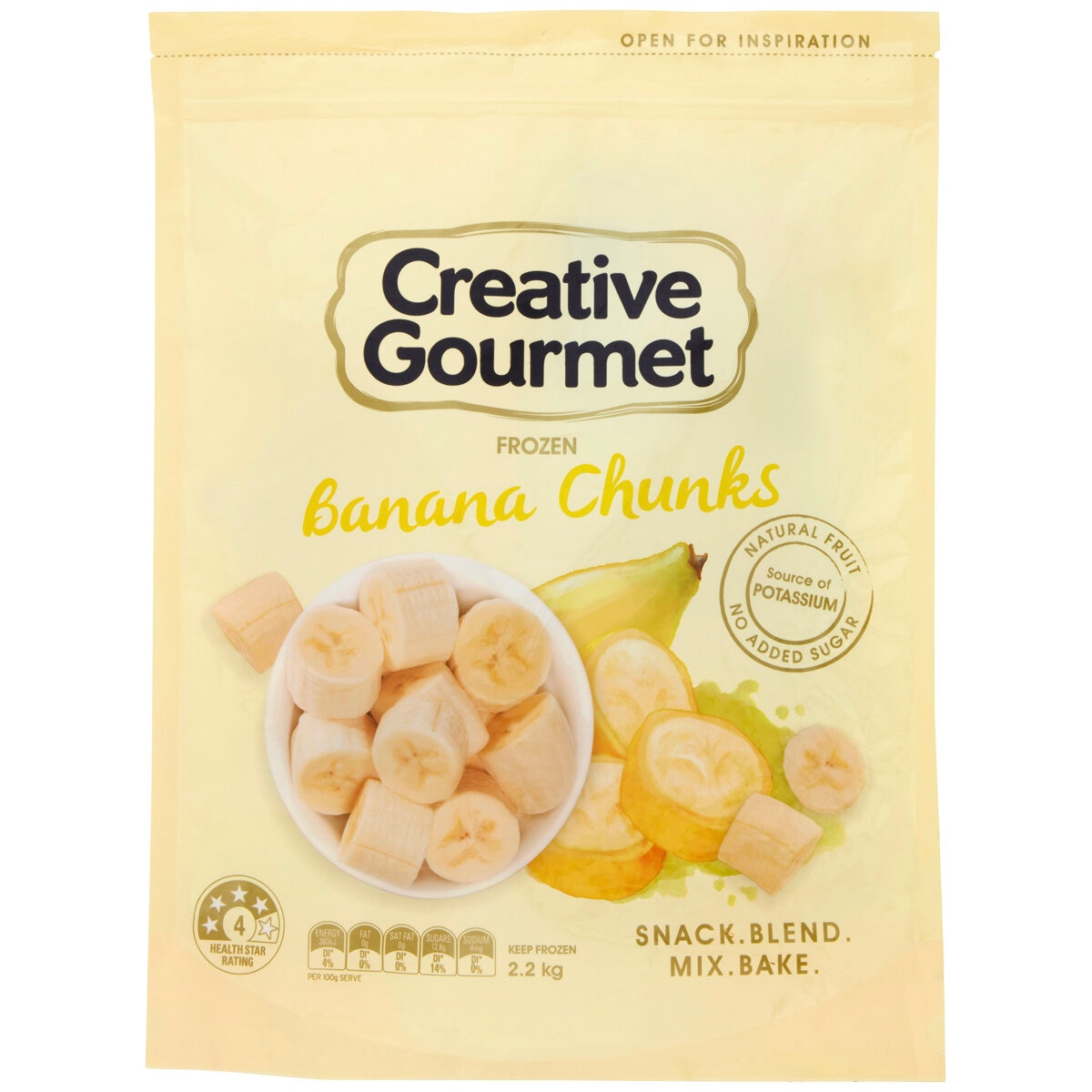 Creative Gourmet Banana Chunks 2.2 kg Costco Australia