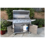 Urban Islands  304 Stainless Steel 38" 5 Burner Cart LP