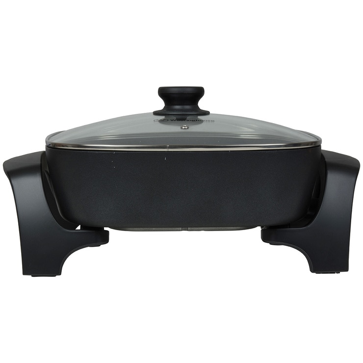 Westinghouse 12 Square Electric Frypan, Black