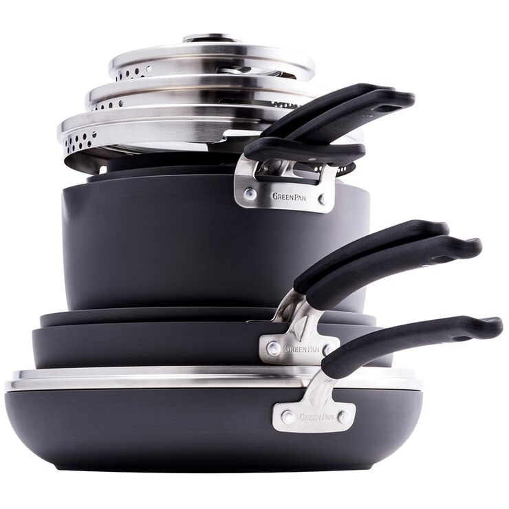 Greenpan Stackable Cookware Set 10pc Costco Australia
