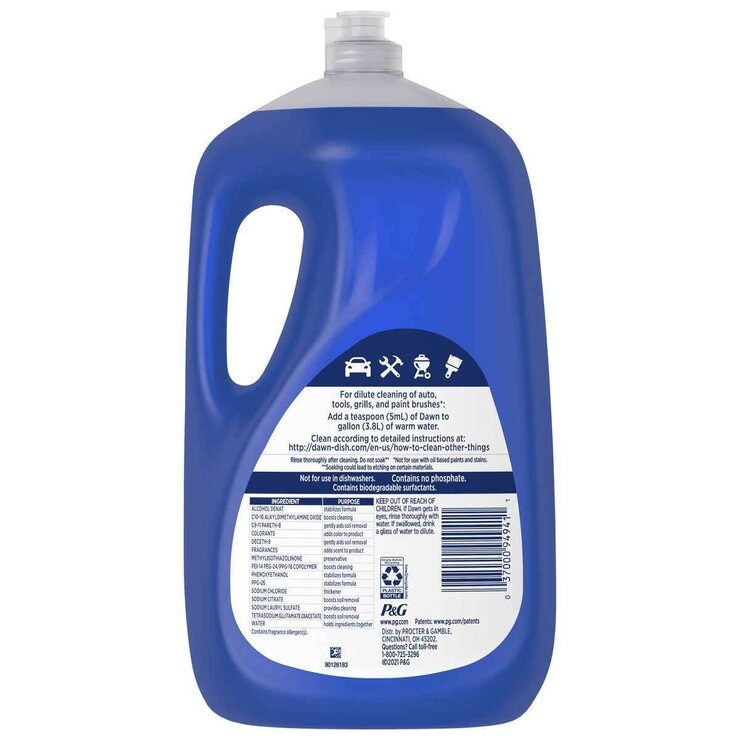 Dawn Platinum Advanced Power Dishwashing Liquid 2.66L 2 Pack