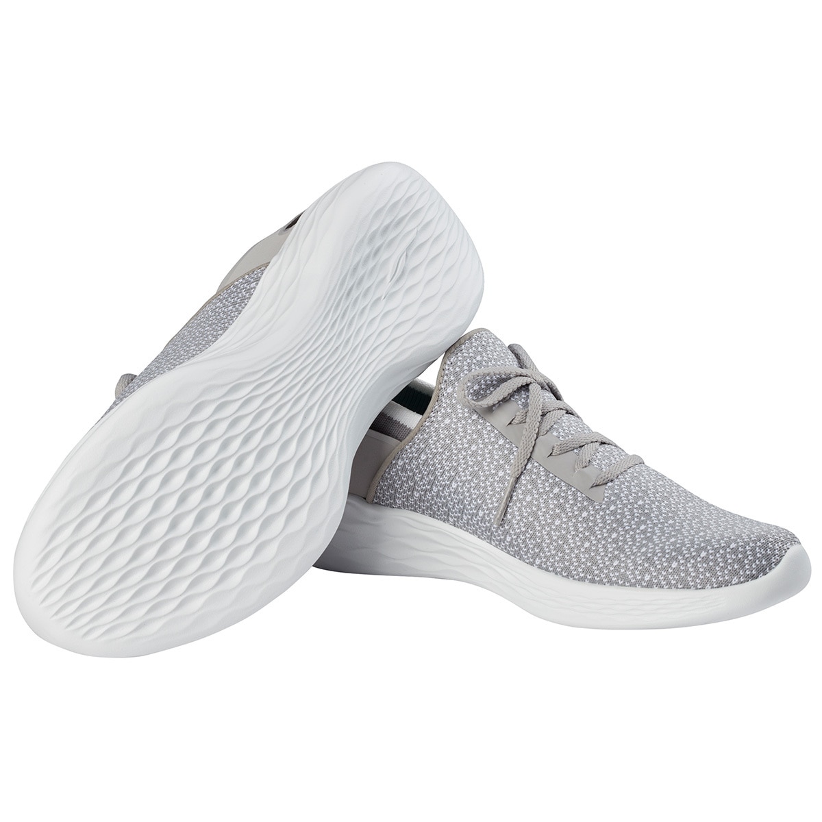 Skechers Knit Slip On Shoe - Grey