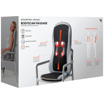 Sharper Image Smart Sense Shiatsu Chair Pad Massager