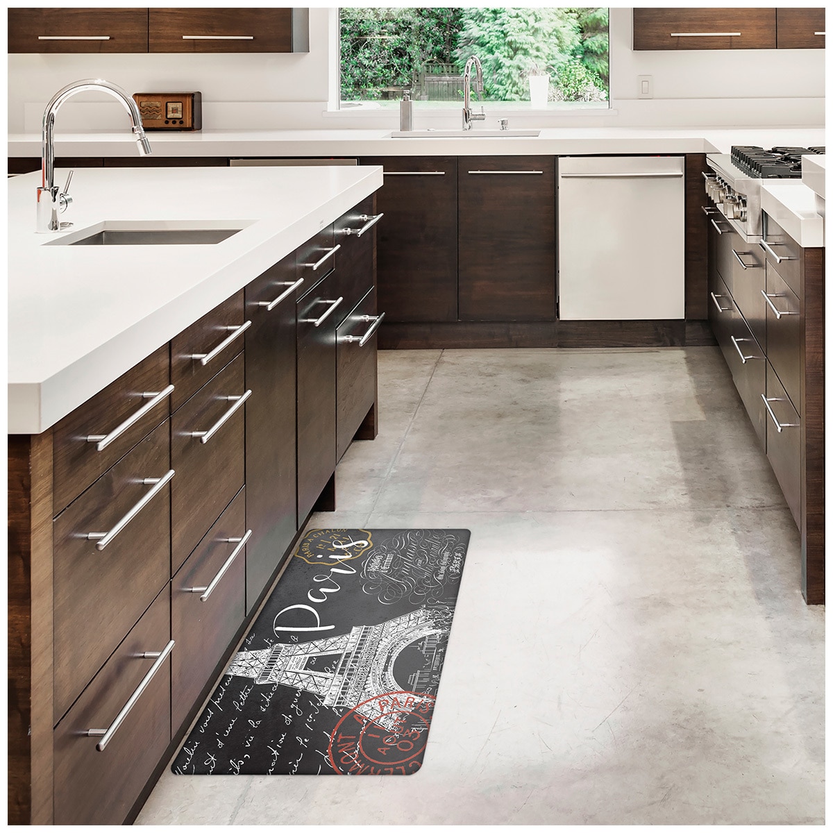 Comfort Chef Beveled Kitchen Mat - Paris