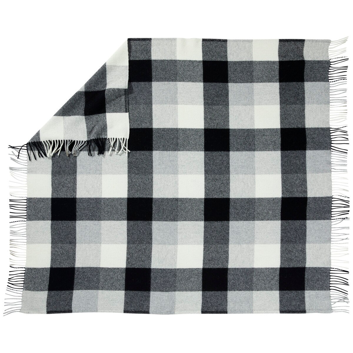 Pendleton Eco-Wise Washable Throw Black White