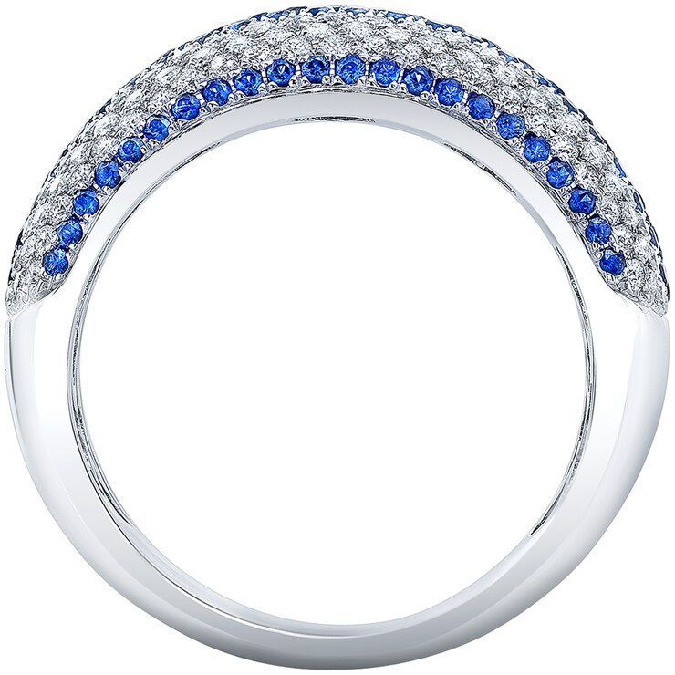18KT White Gold Sapphire and Diamond Ring Costco Australia