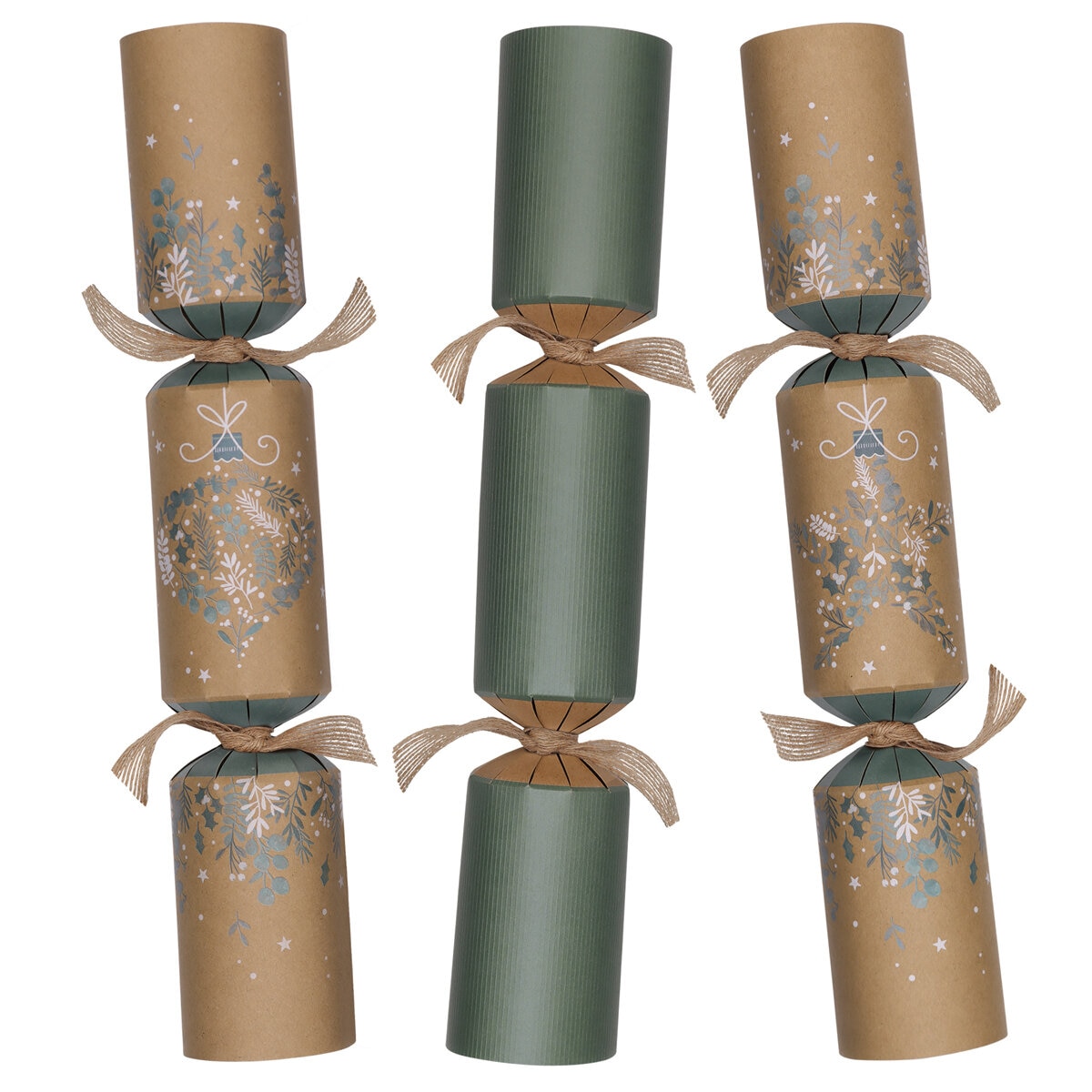 Tom Smith 8 Luxury Christmas Crackers Kraft Paper