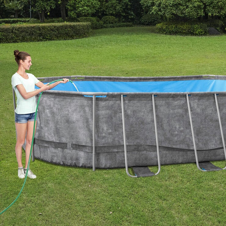 Bestway Platinum Series Power Steel Above Ground Pool Set 6.1m Bestway Platinum Series Power Steel Above Ground Pool Set 6.1m