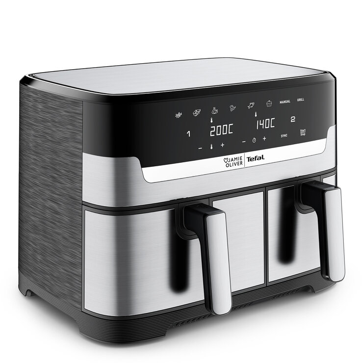 Jamie Oliver By Tefal Dual Drawer Air Fryer EY905J