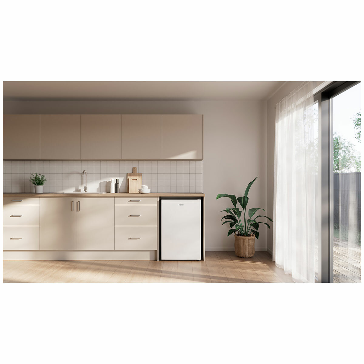 Haier 90L 300 Series Vertical Freezer White HVF90VW