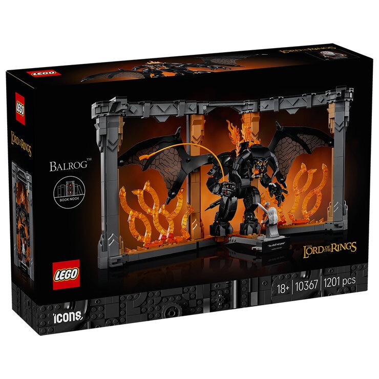 LEGO Icons The Lord of the Rings Balrog Book Nook 10367