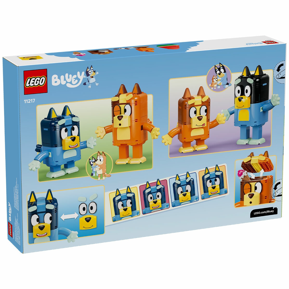LEGO Bluey Brick-Built Bluey Family Toy Figures Set 11217 LEGO Bluey Brick-Built Bluey Family Toy Figures Set 11217