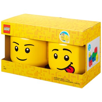 Lego Storage Heads 2pk