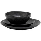 Salt and Pepper Napier Dinner Set 18 Piece Black