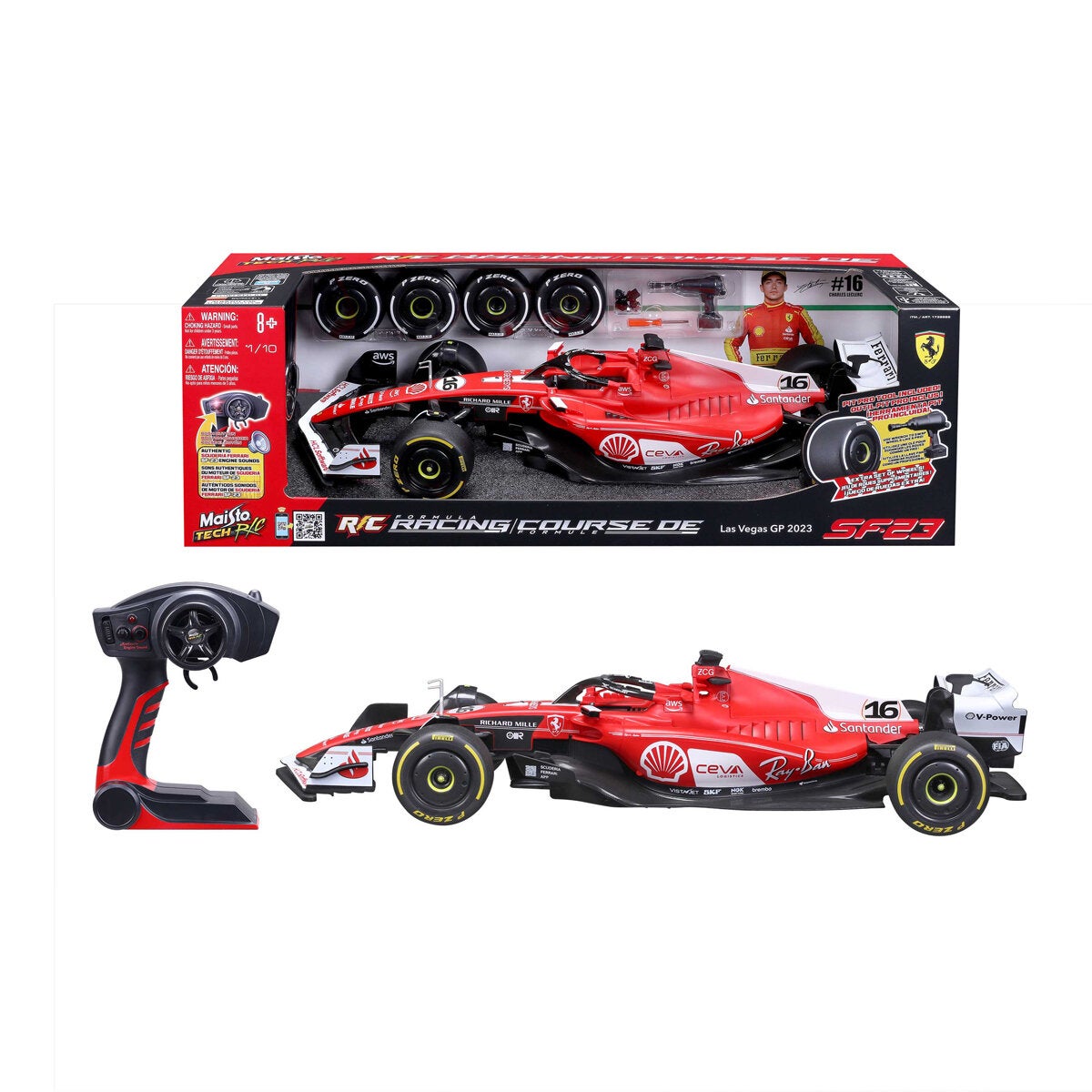 Maisto 1:10 Formula Racing RC Ferrari Leclerc