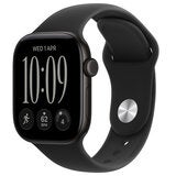 Apple Watch Series 12 GPS 42mm Black Aluminium Case with Black Sport Band - S/M Apple Watch Series 12 GPS 42mm Black Aluminium Case with Black Sport Band - S/M