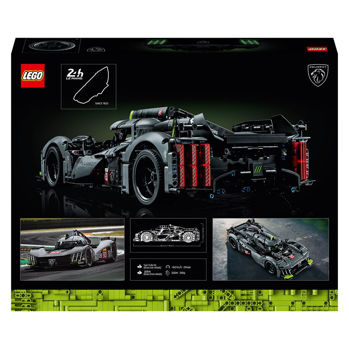 LEGO Peugeot 9X8 24H Le Mans Hybrid Hypercar 42156