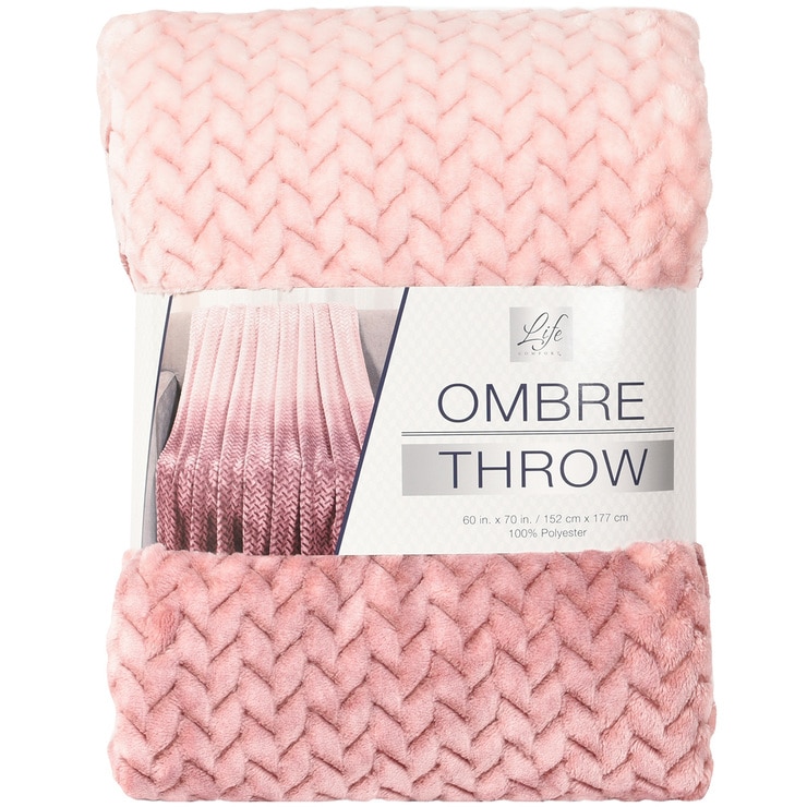 Life Comfort Nemcor Ombre Plush Throw Costco Australia