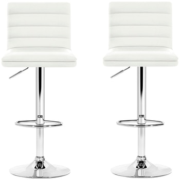 Artiss Arne Barstool White 2 Pack