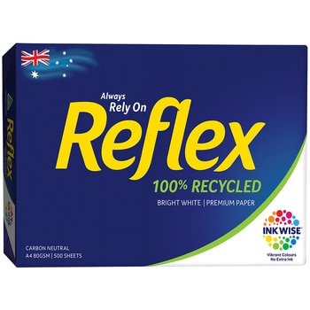 Reflex 100% Recycled A4 Copy Paper 5 x 500 Sheets
