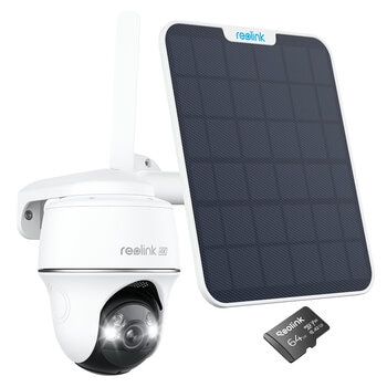 Reolink Argus Go PT Ultra LTE 4G 4K Solar SD Card Bundle B4GPT4K04SP64