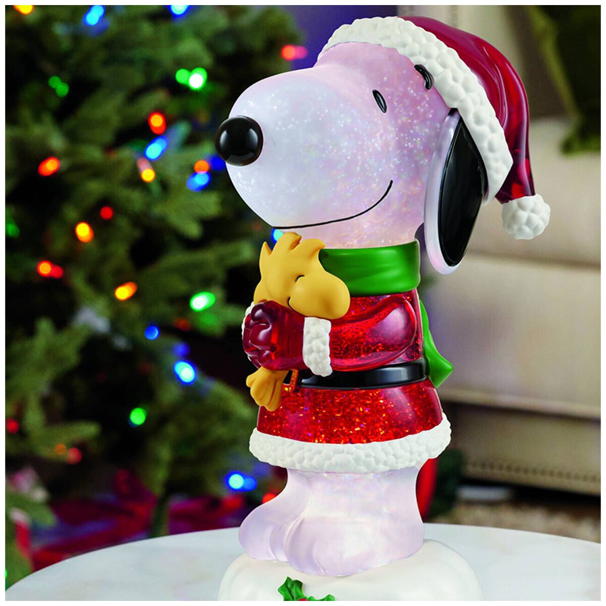 Holiday Lantern Characters with Glitter and LED Lights 41cm Snoopy