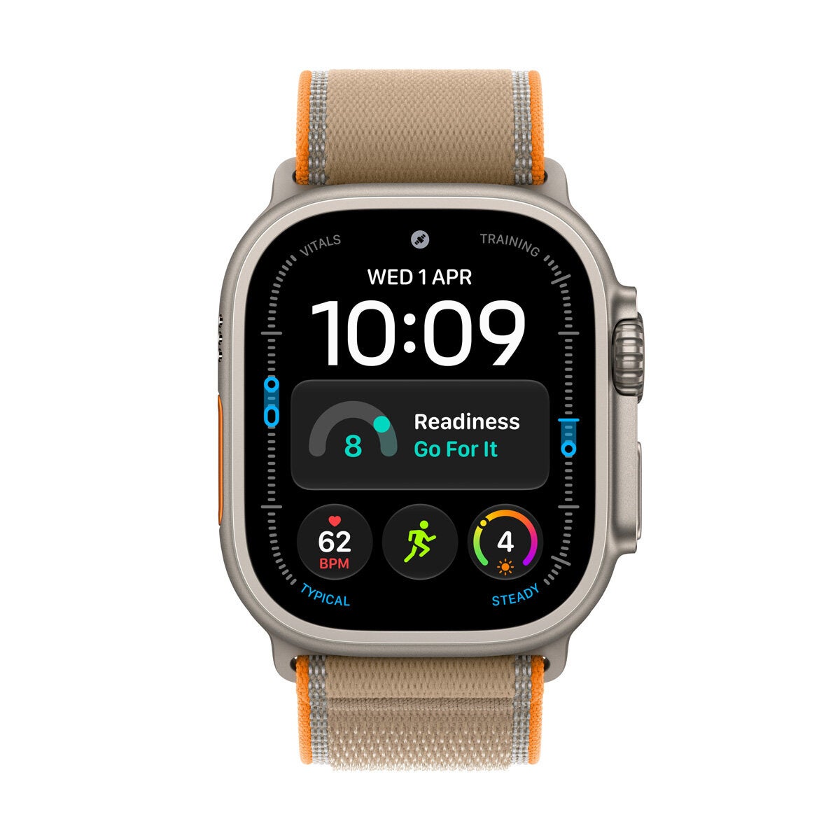 Apple Watch Ultra 4 GPS + Cellular 49mm Natural Titanium Case with Sand Trail Loop