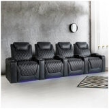 Valencia Home Theatre Oslo Edition 4 Seater Black
