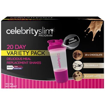 Celebrity Slim 20 Day Meal Replacement Plan 40 x 55 gram