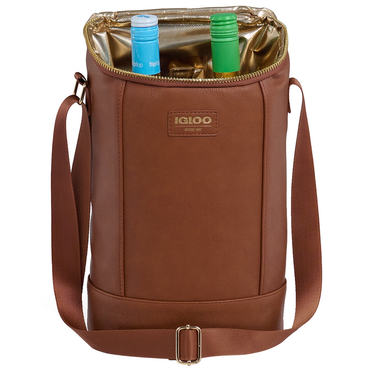 Igloo Luxe Wine Tote Cooler Cognac