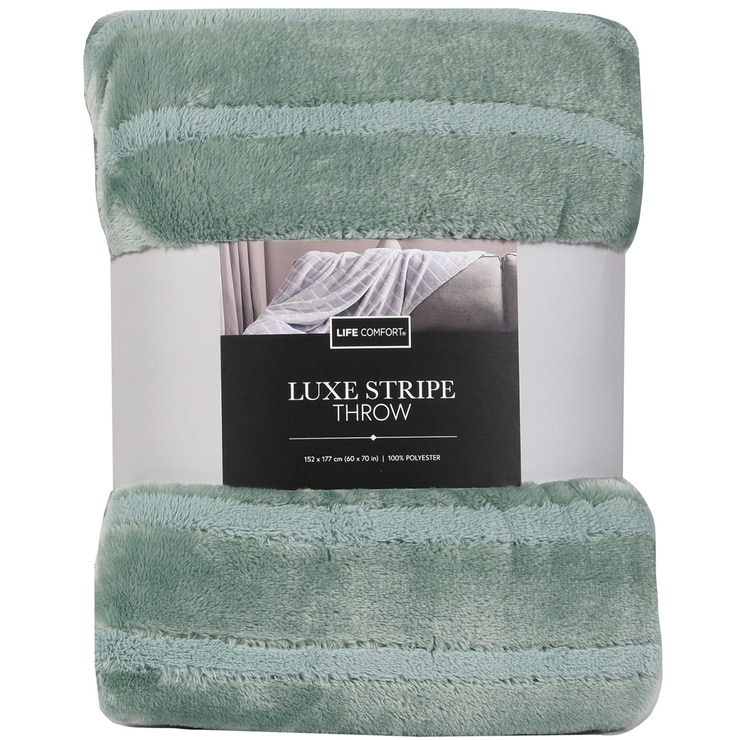 Life Comfort Luxe Stripe Throw Costco Australia
