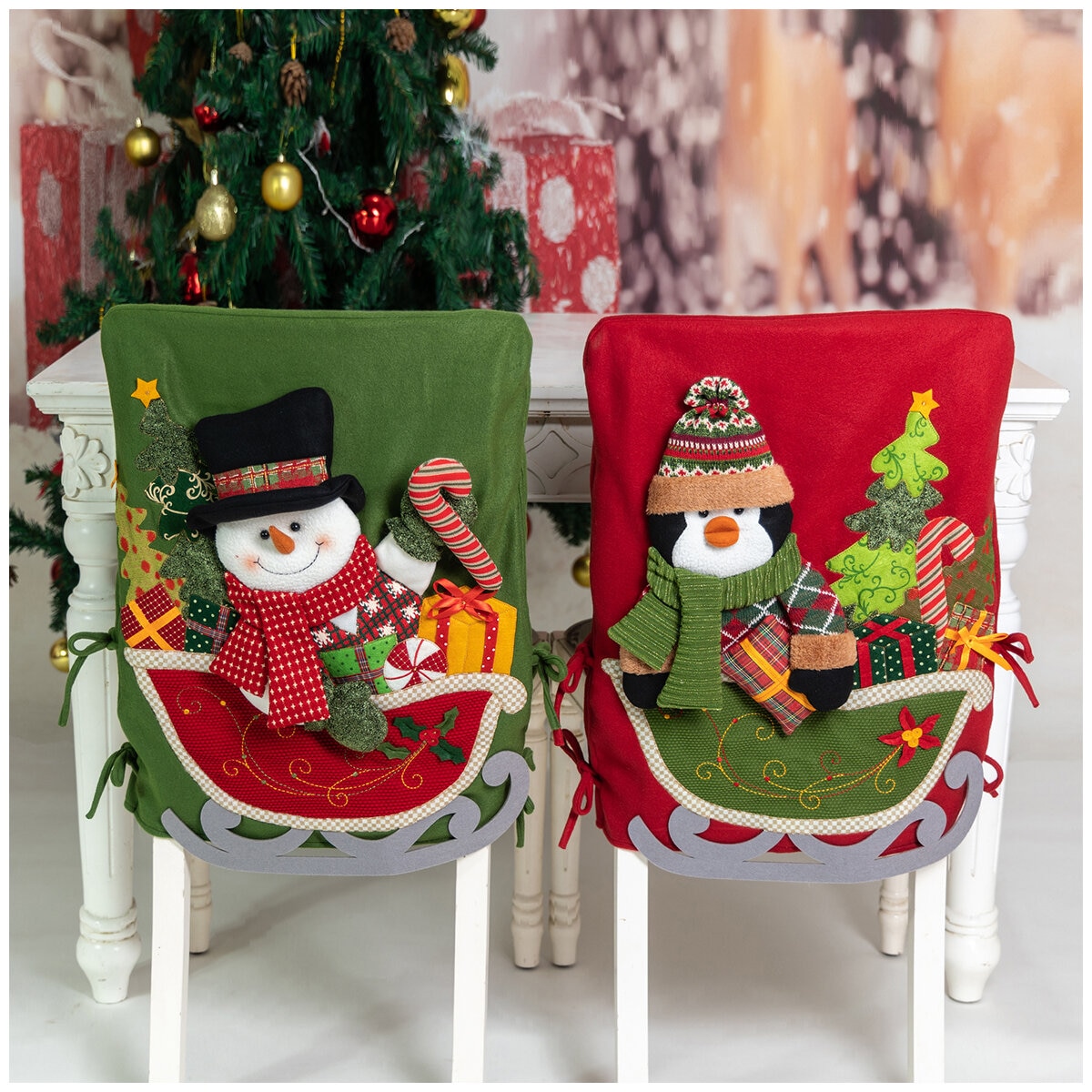 Christmas Chair Covers 2 Pack