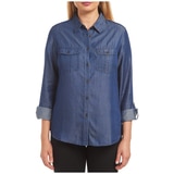 Jachs Women's Tencel Shirt - Dark Denim