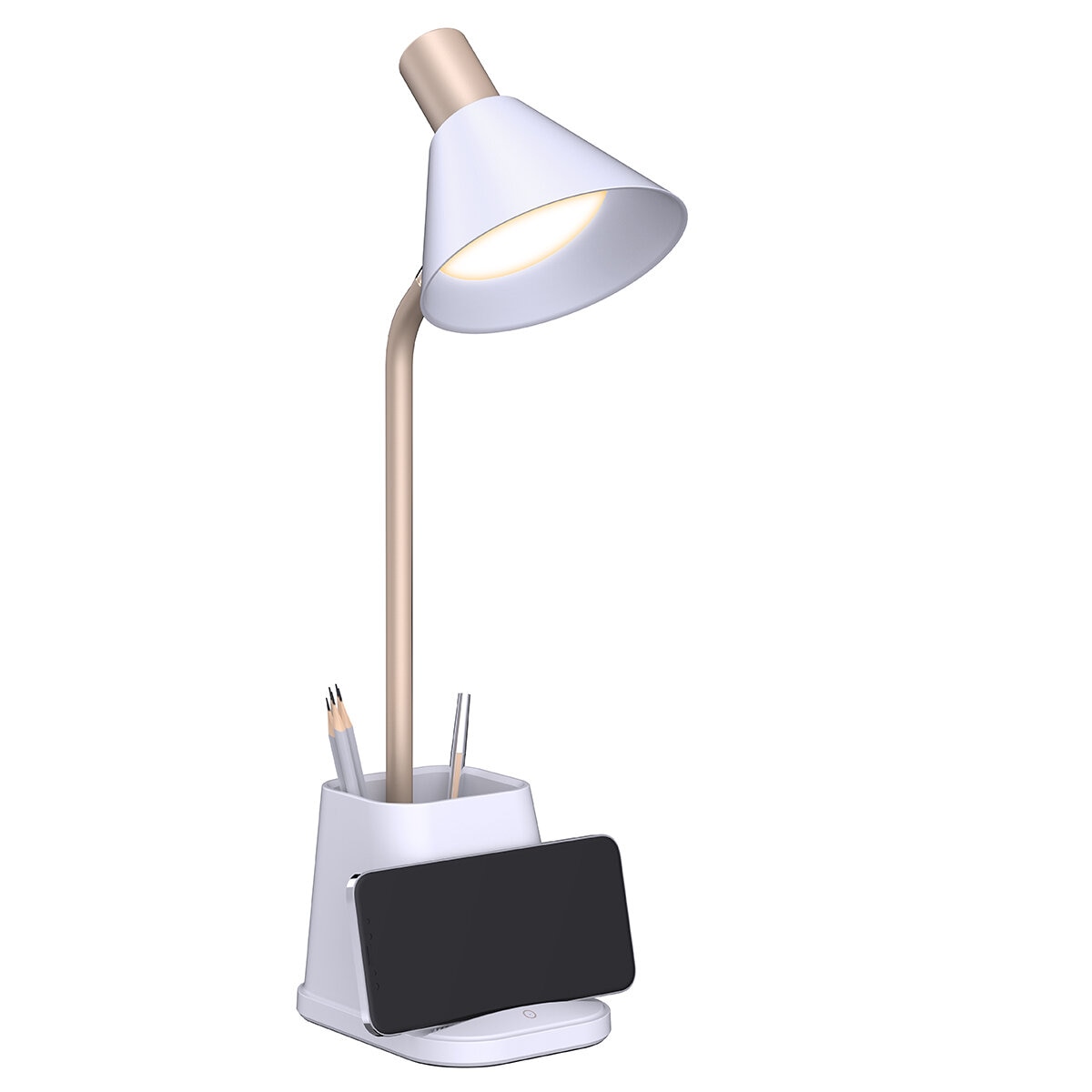 Simplecom Led Desk Lamp With Wireless Charging and Pen holder