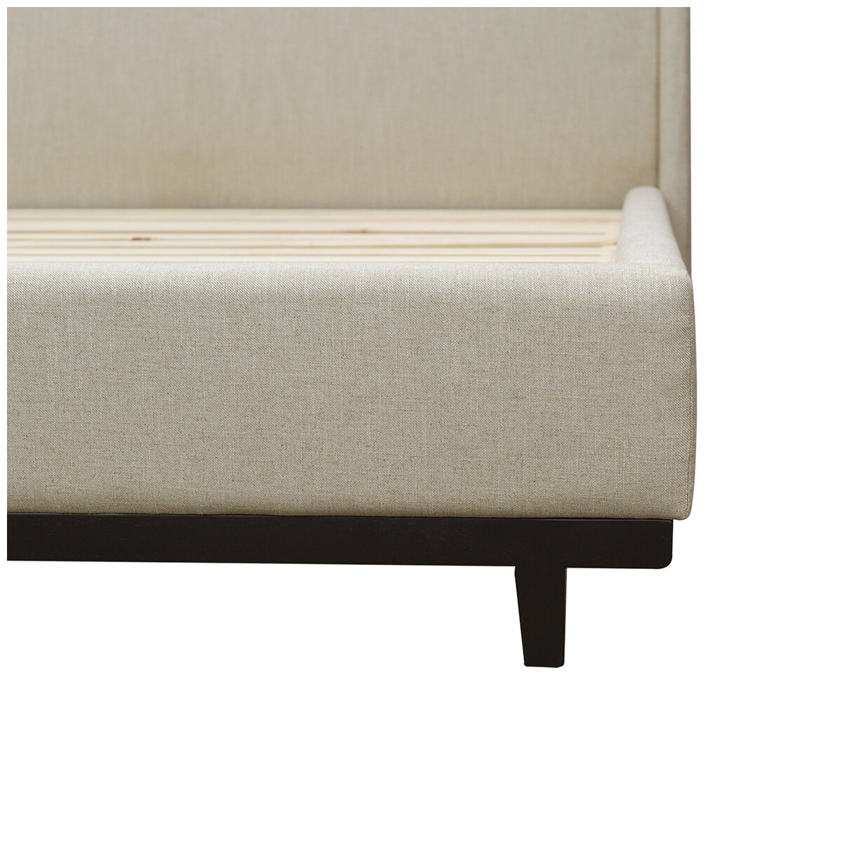 Moran Aristocrat King Bedhead with Encasement and Slatted Base Husk Barley