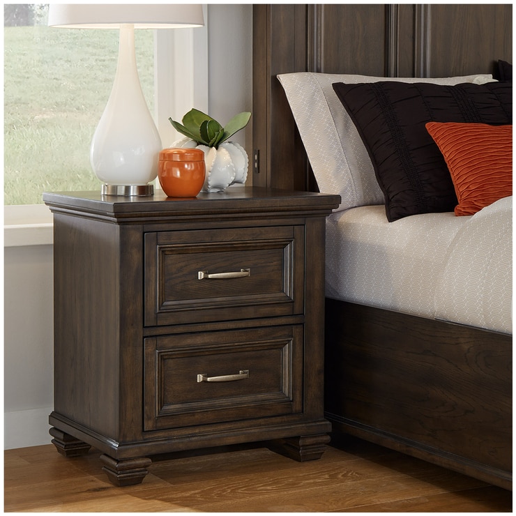 Universal Broadmoore Nightstand with 2 Storage Drawers Costco Australia