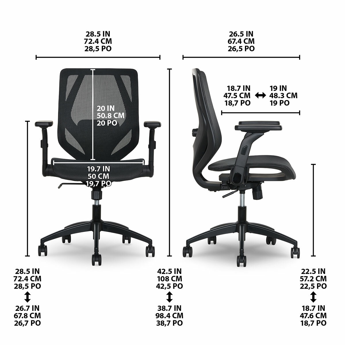 TrueWellness All Mesh Chair
