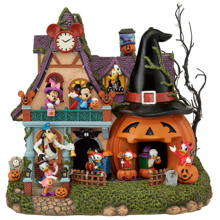 Disney Animated Pumpkin House With Lights And Music 13" Tall Disney Animated Pumpkin House With Lights And Music 13" Tall