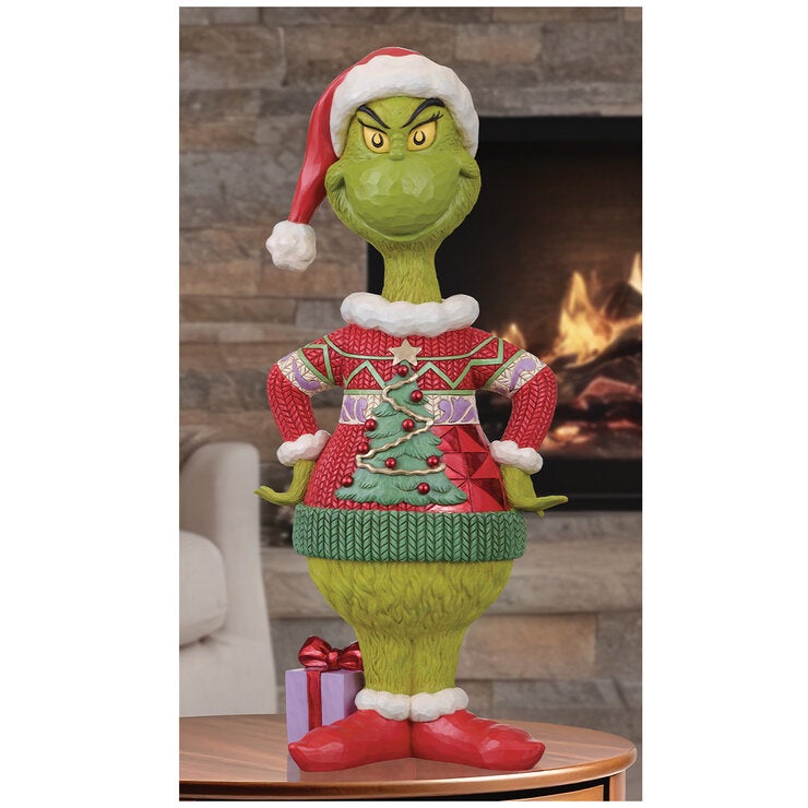Jim Shore Ugly Sweater Grinch Statue Jim Shore Ugly Sweater Grinch Statue
